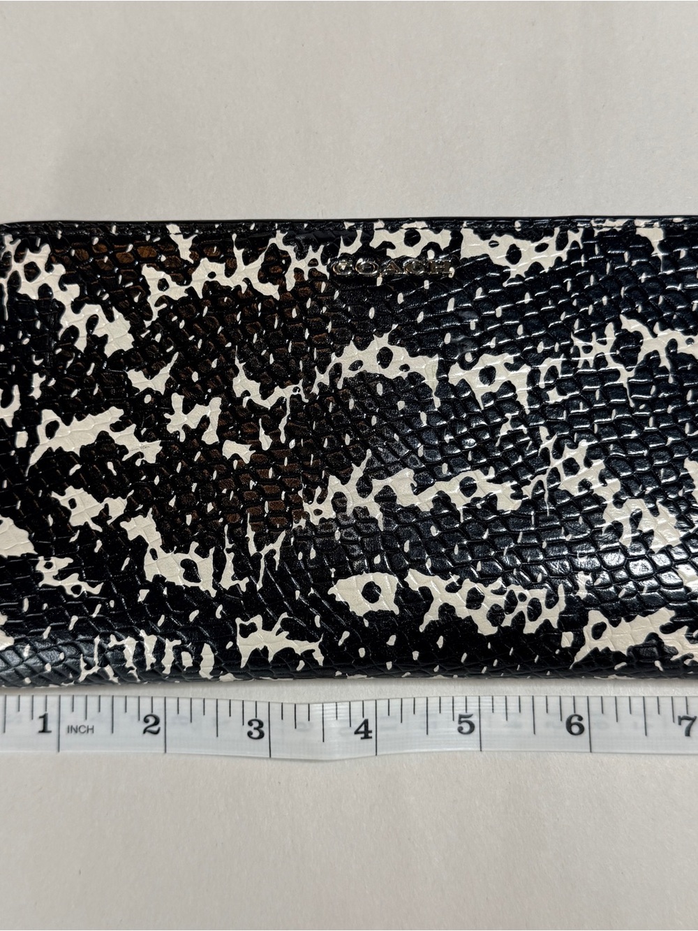 Coach Exotic Python Leather Wallet - Picture 9 of 9